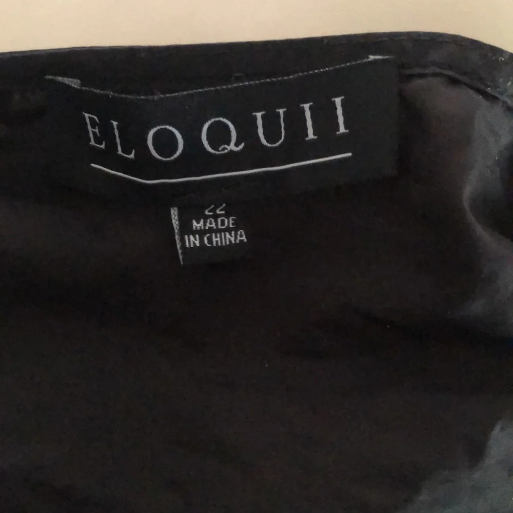 Eloquii woman’s black tie front wrap  blouse - Picture 13 of 13